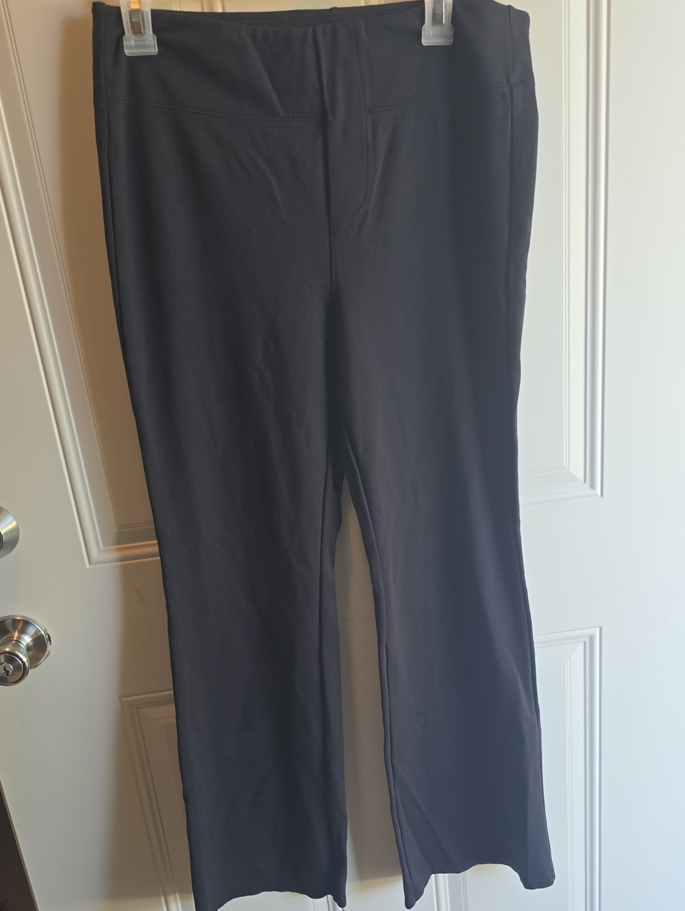 HALARA Black Womans Straight-Leg Stretch Pants